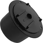 Luxshiny 1 Set Rv Power Cord Hatch Cover Round Electrical Cable Storage Box for Rv Use Elegant Black Design for Easy Installation Convenient Cord Management