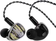 Linsoul Kiwi Ears Étude in Ear Monitor, 3BA+1DD+1BN Hybrid Driver IEM Earphones, Gaming Earbuds, HiFi Stereo Wired Ear Buds with Detachable 2Pin Cable for Audiophiles Musicians