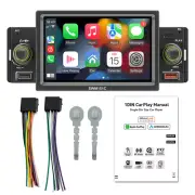 1 Din Car Stereo Radio Bluetooth MP5 Player Carplay Android Auto USB FM Receiver (for: Honda Civic)