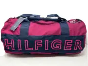 NEW! TOMMY HILFIGER Large Travel Duffle Bag-Maroon/Pink/Navy