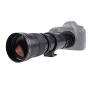 Foto4easy 420-800mm F/8.3-16 Telephoto Zoom Lens with 2 X Teleconverter Lens ...
