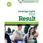 CAMBRIDGE ENGLISH FIRST RESULT TEACHERS BOOK AND DVD PACK [WITH DVD ROM]