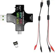 Type-C Voltage Meter Tester, Voltage Current Capacity Meter 32V 5.1A USB-C Multimeter Voltmeter Ammeter