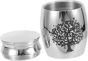 INOOMP Stainless Steel Pet Urn for Dogs and Cats Memorial Cremation Keepsake Jar with Unscrew Lid Ashes Container for Pet Remembrance and Memorial