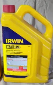 Irwin Strait-Line 5lb Red Marking Chalk 65102 – Permanent Chalk Line Refill