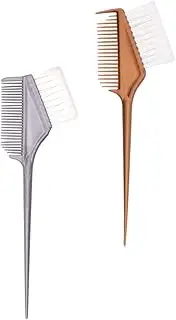 ARTSEWPLY 2Pcs Hair Coloring Brush Dual Sided Hair Dye Comb Applicator for Salon Home Use Lightweight Reusable Tint Brushes for DIY Coloring Foiling Highlights