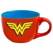 Wonder Woman Logo Soup Oversized Ceramic Coffee Mug Cup Mothers Birthday Gift