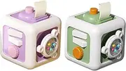 Busy Cube | Kids Sensory BoardToy,Learning Educational Fine Motor Skills Travel Sensory Toys for More Than 2 Years Old Boy