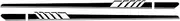 PLKGMLNO Vinyl Side Stripes Skirt Sticker Decal Compatible for Mondeo MK3 MK4 MK5 2Pcs Edition 1 Styling 5D Carbon Fiber Accessories(Gloss Black)