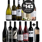 Greatest Sips Vol.1 Mixed Dozen plus Bonus Bottle, Australia multi-regional Mixed Red and White Wine Case, Wine Selectors