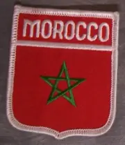 Embroidered International Patch National Flag of Morocco NEW bunting