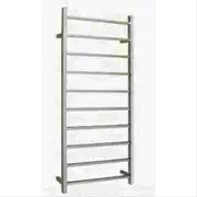 1150*600*110mm 10 Square Bars Heated Towel Rail With Chrome Stainless Steel (304) With Polished Finish