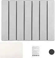 Stone Drying Mat for Kitchen Counter, Foldable Stone Dish Drying Mat, Nonslip Stone Drying Pad, Reusable Dish Drainer Mat, Diatomaceous Earth Mats for Home, 15.75"x11.81" (Gray)