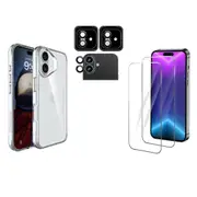 iCoverLover For iPhone 16 Plus Case + 2X Screen + 2X Camera Lens Protectors