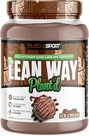 Musclesport Lean Way Plant'd Chocolate Ice Cream Protein Powder 800 g