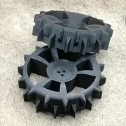 Replacement Drive Wheels Wheel Compatible with Bosch Indego 300 350 400 500 700 Robotic Lawnmower Spikes Off-Road Wheels Replacement Wheel Pack of 2