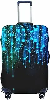 [CADREWY] Stars Print Travel Suitcase Cover Luggage Protector with Elastic Anti Scratch for Carry On, Black, X-Large