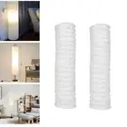 2x 100x22cm White Paper Floor Lamp Shade Cover for Bedside Lightweight