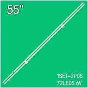 LED Backlight Strip 72leds ZM4C-LB5572-ZM4-PF2 40-RA6080-DRA2LG for D55A561U D55A571U L55E5700A-UD L55E6700A-UD LVU550SE4
