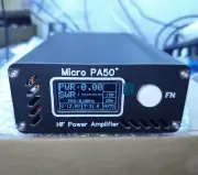 NEW Micro 50W PA50+ Shortwave HF Power Amplifier SWR Meter LPF Filter 1.3" OLED