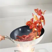 Nonstick Deep Frying Pan 28cm with Lid Pan Nonstick Wok Pan for All Cooktops