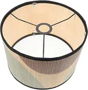Ciieeo Vintage Bamboo Drum Lampshade Boho Pendant Cover Durable Lamp Shade for Floor Table Lamps Compatible Lighting Accessory for Cozy Home