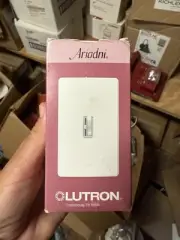 Lutron Ariadni AYFSQ-F-WH Quiet Fan Toggle/Slide Dimmer Light Switch WHITE b3