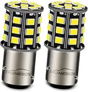 Ruiandsion 2pcs BAW15D LED Bulb White 10-30V 2835 33SMD LED Chipsets Replacement for Backup Reverse Tail Lights, Non-Polarity