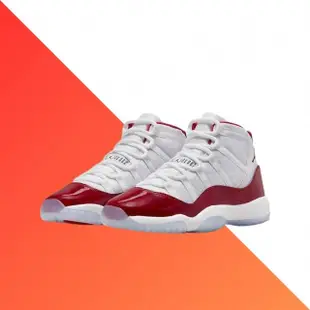 【NIKE 耐吉】NIKE Air Jordan 11 Retro Varsity Red 潮流復古女 藍白紅 籃球鞋 378038-116