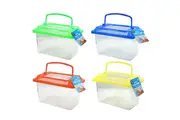 4 x Portable Handheld Plastic Fish Tank Critter Insects Reptile Goldfish Cages