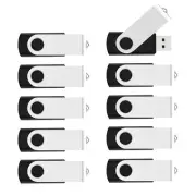 50pcs 32GB USB Flash Drive 32 gb Bulk Flash Drives 50 Pack Thumb Drive Swivel...
