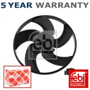 Febi Radiator Fan Fits Peugeot 206 1998- 206+ 2009-2013 206 Van 2002-2007