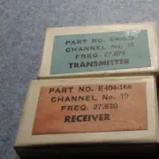 radio Transmitter receiver channel 10 crystals vintage