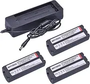 Batmax NB-CP2L NB-CP2LH Battery and Charger 22.2V 2000mAh，Compatible for Canon SELPHY CP1500 CP1300 CP1200 CP910 CP900 CP800 CP790 CP780 CG-CP200(3 Battery 1 Charger)