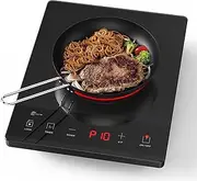 PAYISHO 3500W 220V Hot Plate With 10 Power Levels,Ultra-Thin Ceramic Cooker Ceramic Glass Portable Ceramic Cooktop For Home Cooking With 24-Hour Timer AU Plug