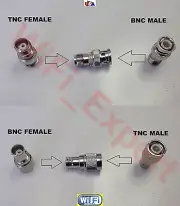 TNC Male Female To BNC Male Female RF Connector Coax Adapter Radio Antenna USA