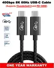 Thunderbolt 4 Type-C Male to Male Cable 40Gbps 8K Video 100W For Samsung Z Fold6