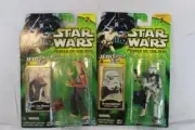 Star Wars Power Of The Jedi - Jedi Force File "Sandtrooper & Jar Jar Binks"