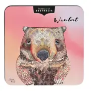 Banksia Red Animals of Australia Wombat Tin - Macadamia Butter Finger Biscuits 1