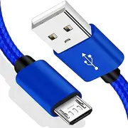 [VOTY] Micro USB Cable for Charging Fire 7 HD 8 Tablets Oasis e-Reader,MP3,Samsung Galaxy S7 High Speed Braided Computer Android Power Charger Cord for Smart TV Sticks,Roku,S6 2 Pack 6.6 Ft