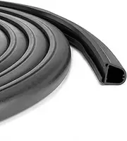 D-Seal RV Slide Out Seal 018-312-EKD RV D Seal Wiper Weather Stripping for Slides 1" x 15/16" x 35' Camper Slideout System Black Rubber