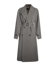 long coat IT44 Chalk/Black