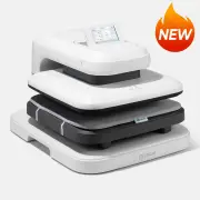 LOKLiK Auto Heat Press 2 - Smart 220V,Your Smartest Solution of Heat Transferring.For DTF,HTV,Sublimation,PUFF.Heat Press Machine for T shirt,hat,jacket,pillow,ceramic,hoodie, and more, Daisy White(In Stock Now)