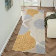 Deluxe Gold Shaggy Runner Rug