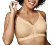 Women's Playtex 2027 18 Hour Classic Soft-Cup Bra (Beige 44DD) WIREFREE NEW