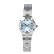 CASIO QUARTZ LTP-1241D-2A LTP-1241 Series Quartz Analog Light Blue Silver