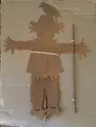 Rustic Metal Scarecrow Garden Stake