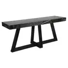 NEW Cafe Lighting Ebony Marble Console Table Black