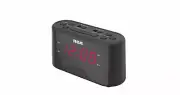 RCA RC551 Dual Wake Clock Radio, Black - Quantity 1