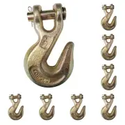 8 Pack G70 1/2" Clevis Grab Hooks Tow Chain Hook Flatbed Truck Trailer Tie Down